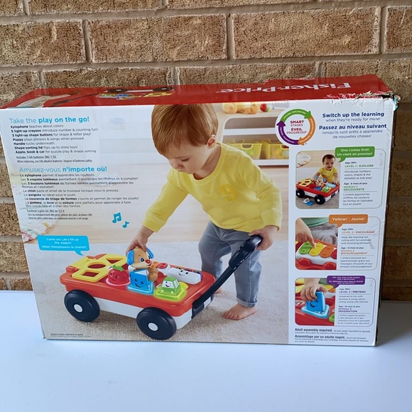 Fisher-Price Laugh & Learn Pull & Play Learning Wagon Toy - Picture 8 of 11